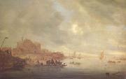 Saloman van Ruysdael The Ferry (mk05) oil painting